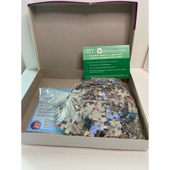 Jigsaw puzzle 500 pc World Traveler, Encyclopedia Brittannica, 2011 - Picture 2 of 6